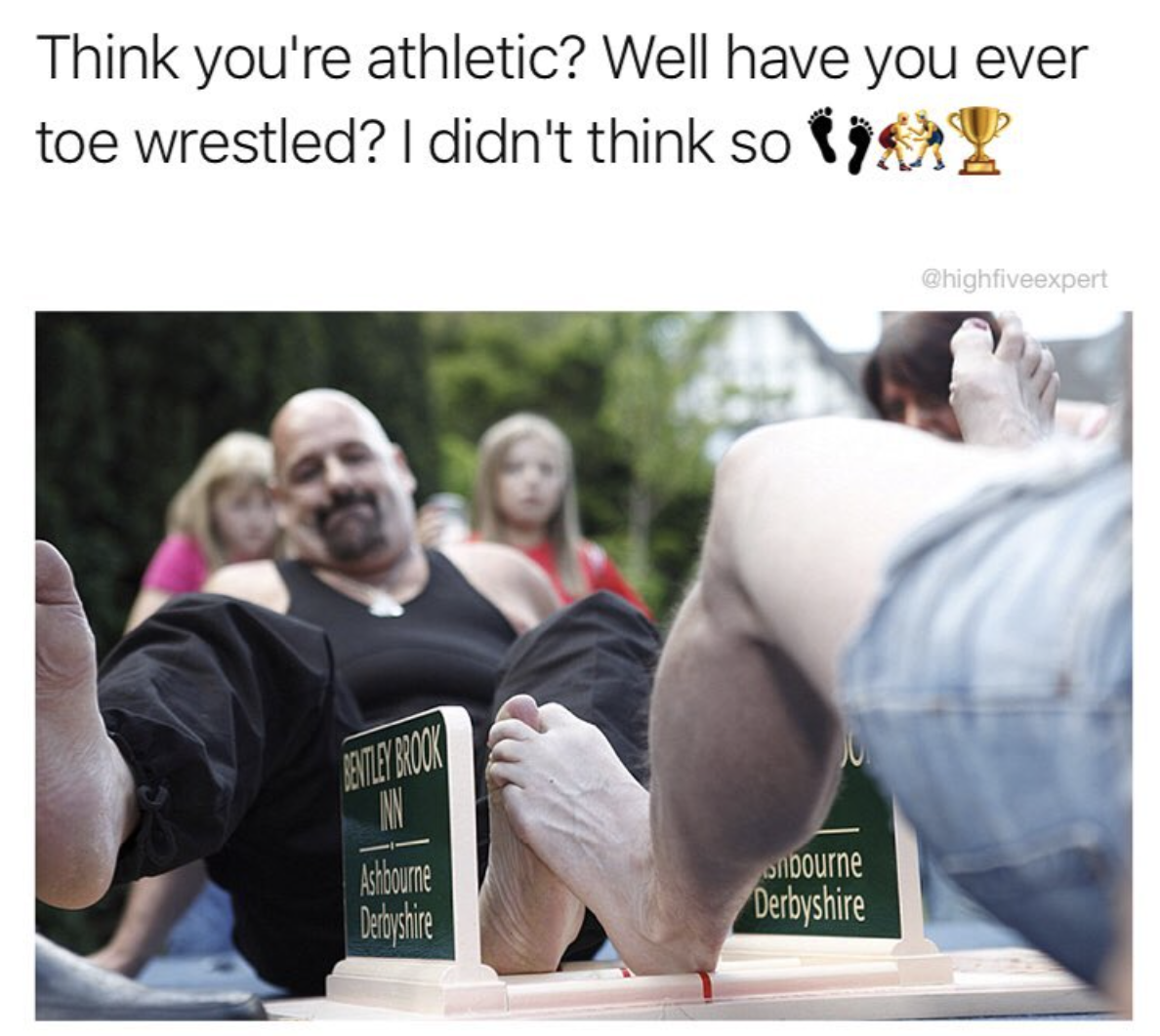 Toe wrestling