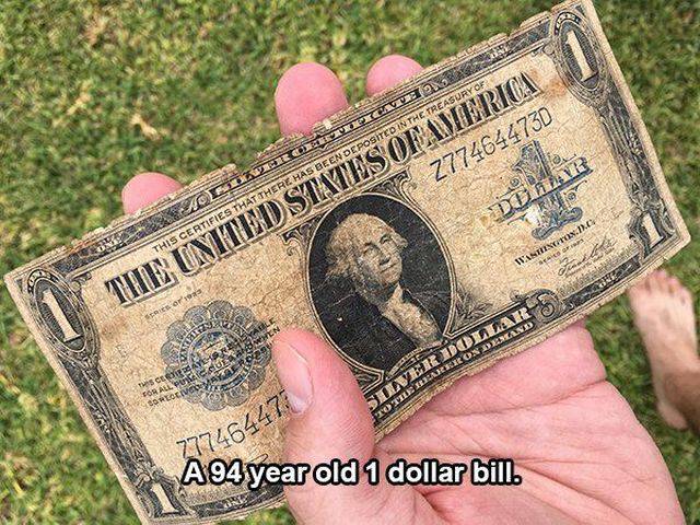 random pic dollar bill - Ewe Rir Simo This Certifies That There Has Been Deposited In The Treasury Of Intent The United Statis Of America z774644730 ca Verdorura Arox Demande 27746447 A94 year old 1 dollar bill.