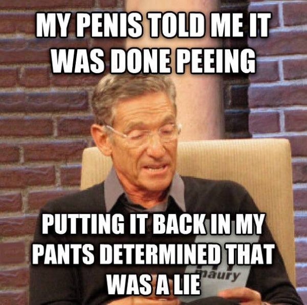 random pic industry memes - My Penis Told Me It Was Done Peeing Putting It Back In My Pants Determined That Was A Lie aury