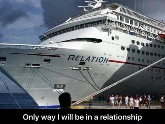 Boat called Relation. I guess it is a relation ship