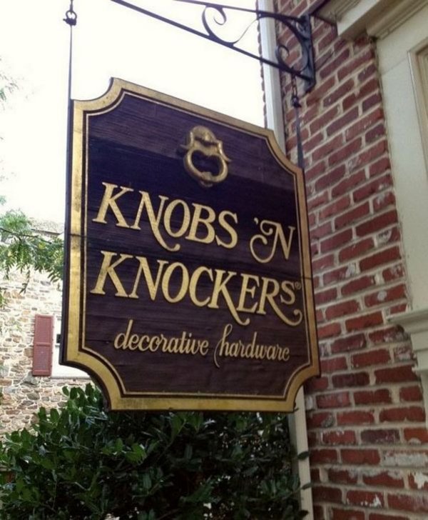 Knobs and Knockers is the name of a business