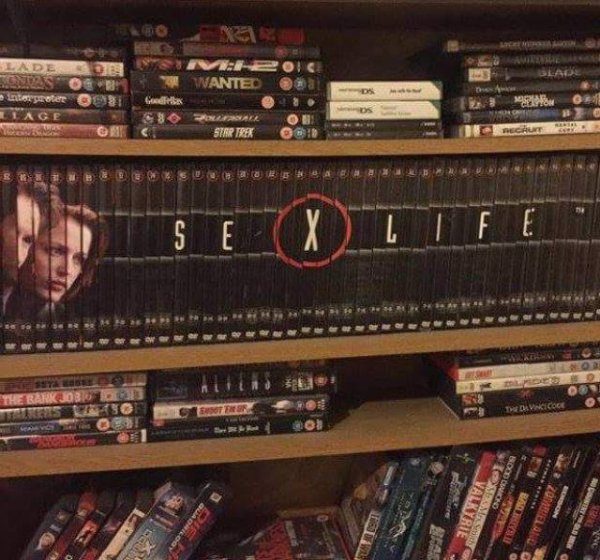 Funny way to rearrange someone's x-files library.