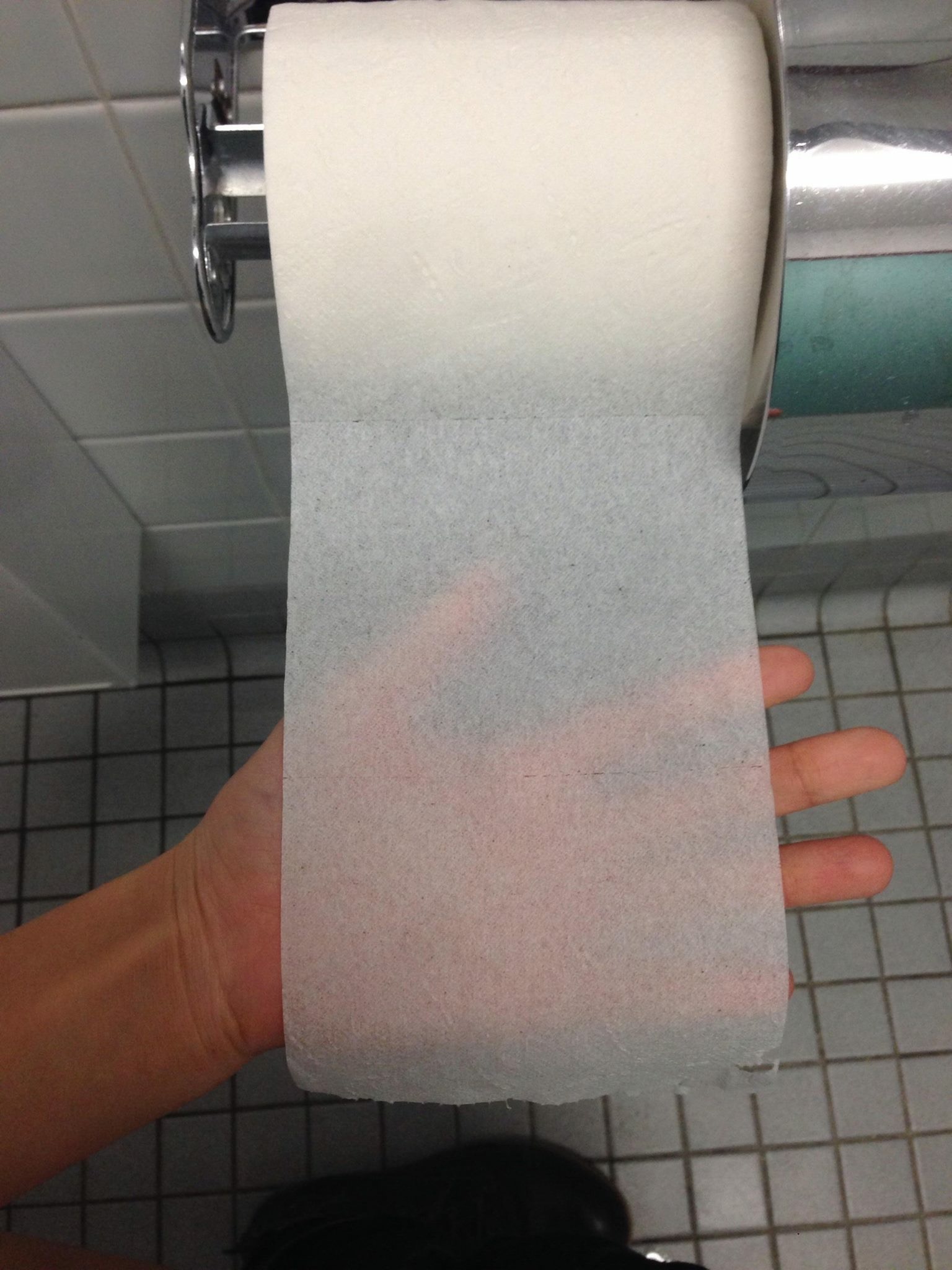 thin toilet paper