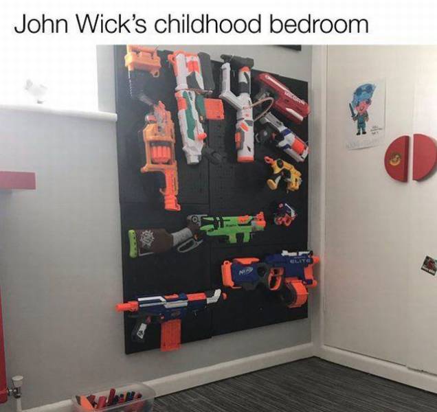 john wick childhood bedroom - John Wick's childhood bedroom