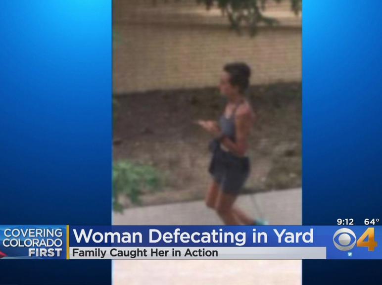 mad pooper colorado springs - 640 Covering Woman Defecating in Yard nan First Family Caught Her in Action