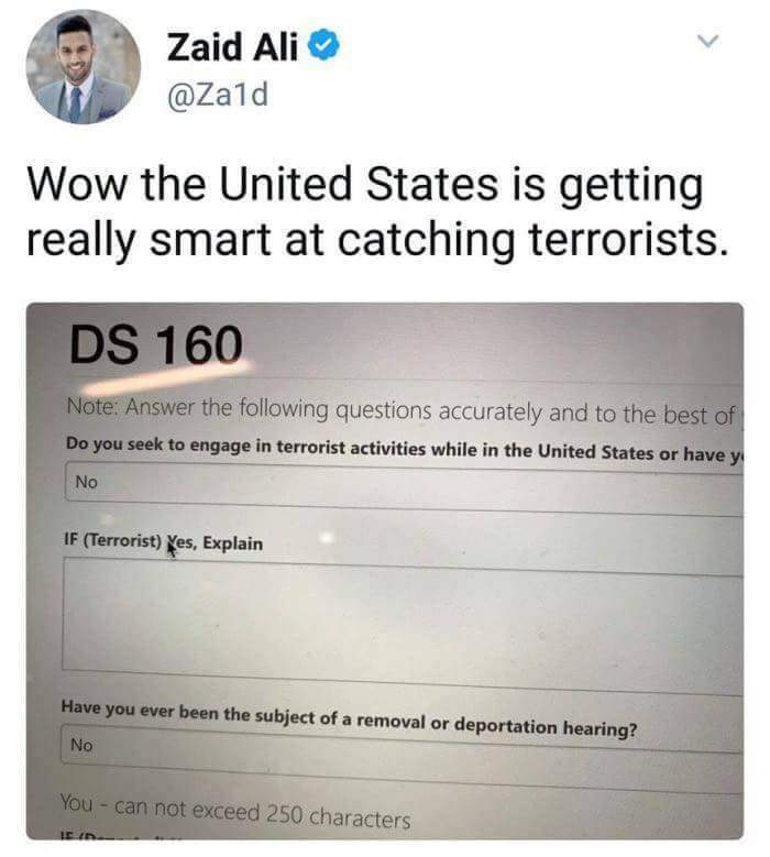 United States getting real smart about catching terrorists