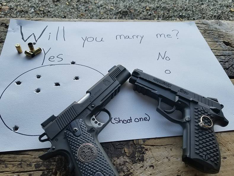 random marry me guns - you marry me? Yes No Sprmofeld Asthay Shoot one
