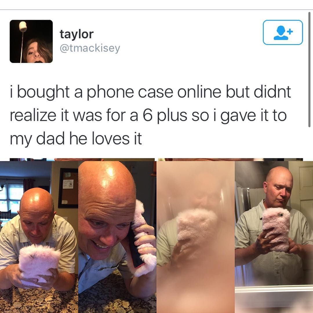 online - taylor i bought a phone case online but didnt realize it was for a 6 plus so i gave it to my dad he loves it Turpiftowe