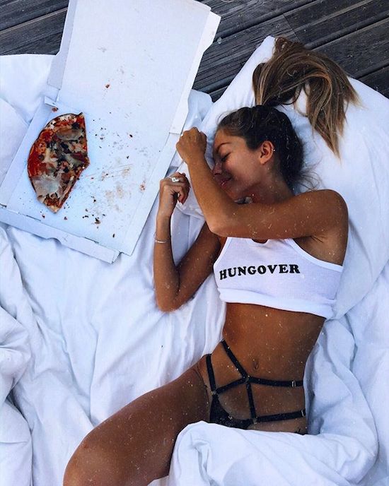 sexy girl pizza - Hungover