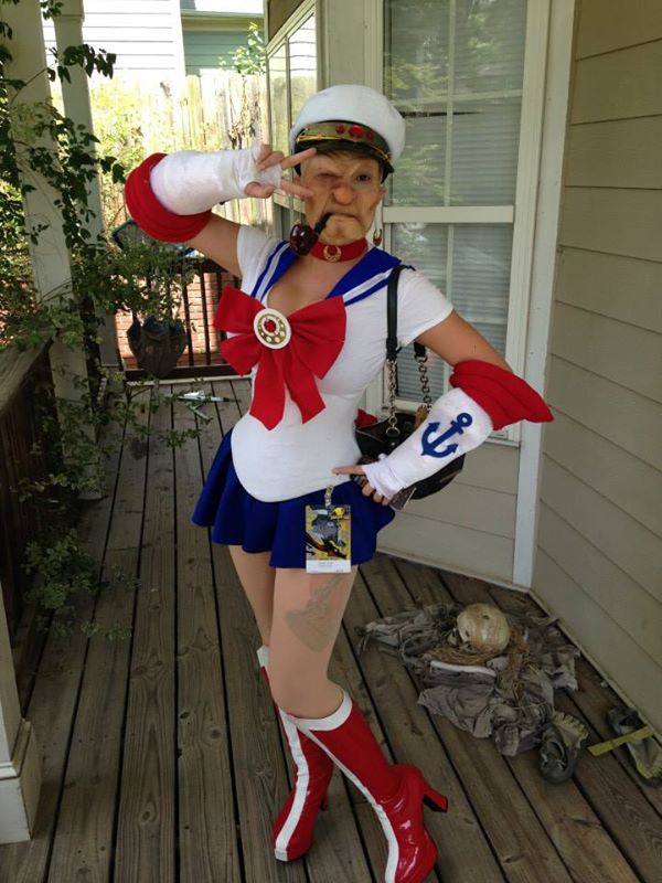 awesome cosplay sailor popeye moon