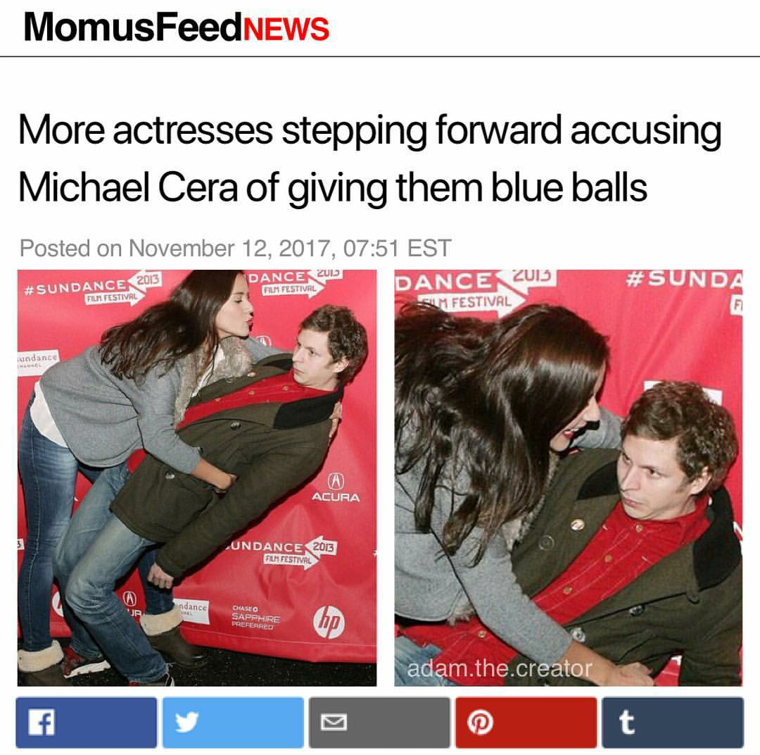 michael cera blue balls - MomusFeedNEWS More actresses stepping forward accusing Michael Cera of giving them blue balls Posted on , Est Dance 2013 Dance Que Sm Festival Acura adam.the.creator