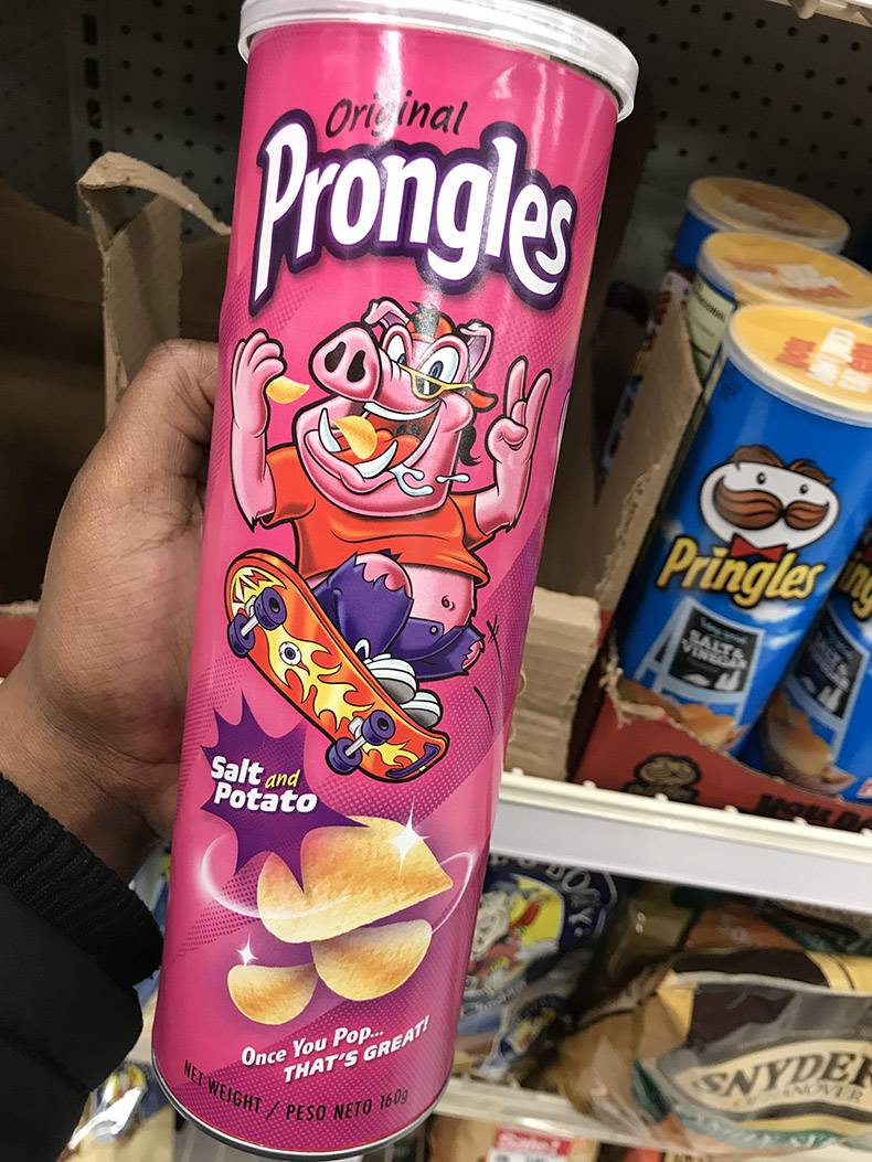 random pic prongles once you pop - Original trongly Pringlese Salt and Potato Once You Pop... Net Weight That'S Grea Snyden 712 Peso Neto 10