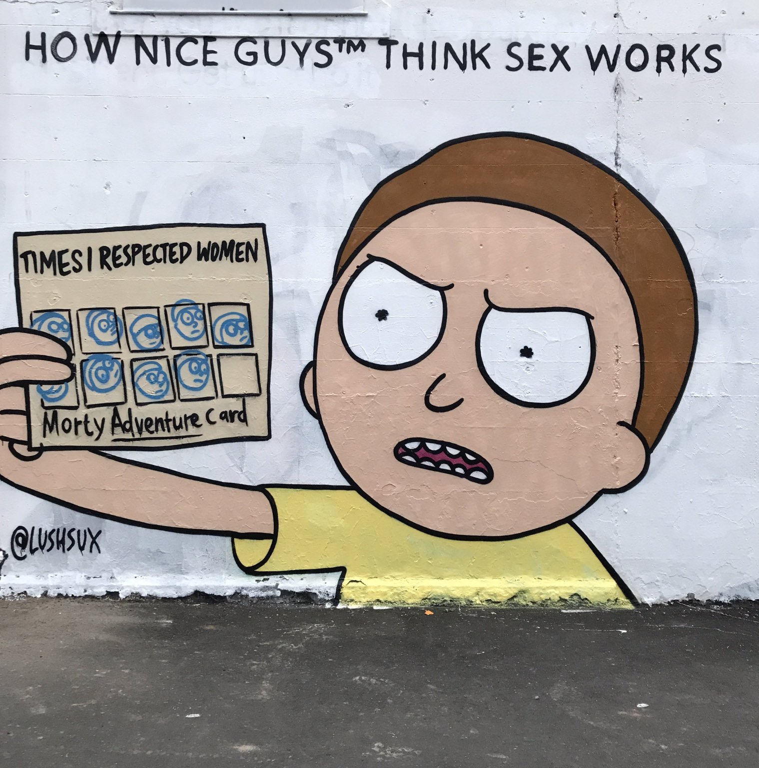 rick and morty nice guys - How Nice Guys Think Sex Works Nmesi Respected Women Rooq Morty Adventure Card