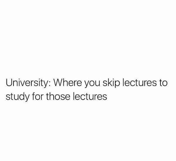 beauty and intelligence quote - University Where you skip lectures to study for those lectures