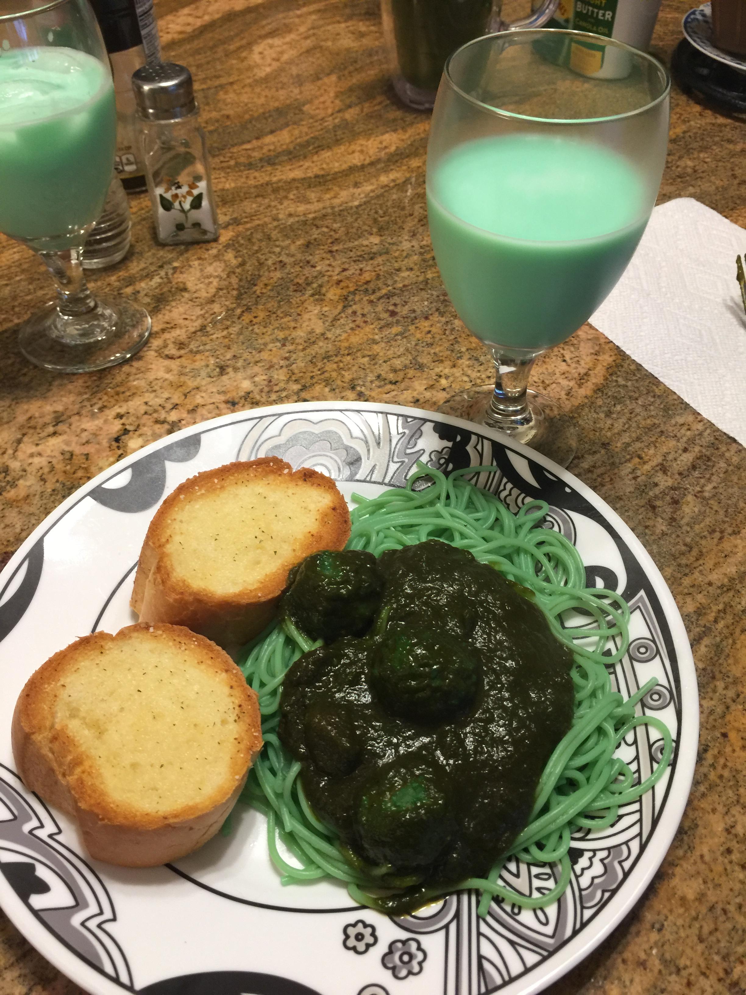 No amount of pinching could wake you from this fever dream of a St. Patrick's day meal.