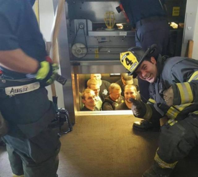 firefighters rescue police
