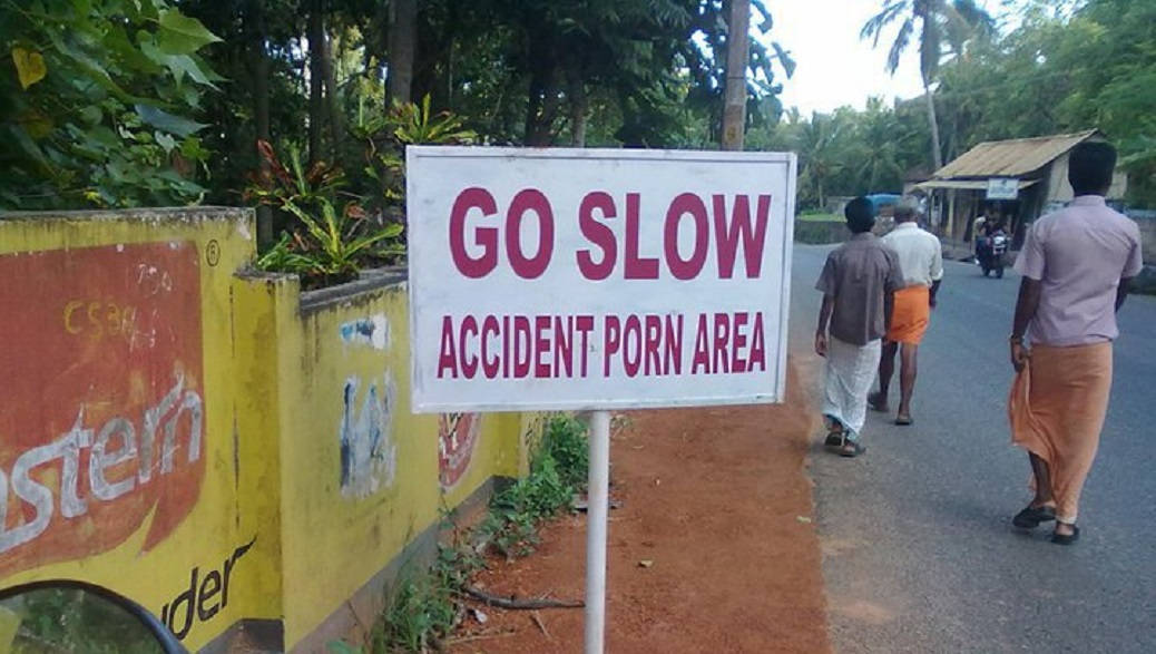 only happens in india - Go Slow Accident Porn Area C538 der