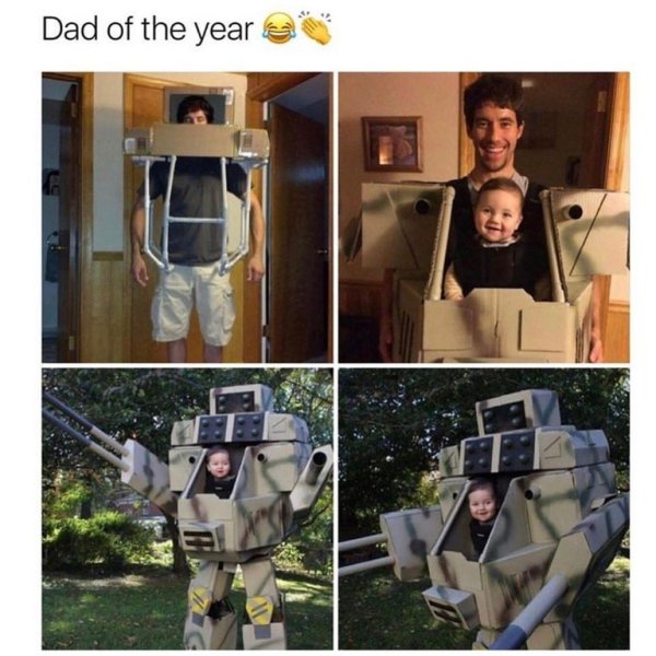 dad baby costumes - Dad of the year a
