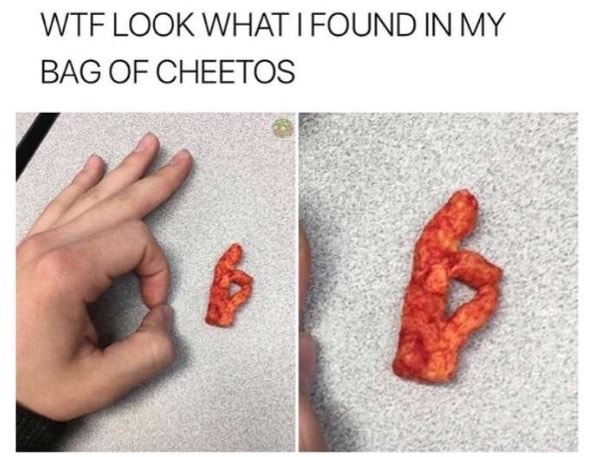 got em hand - Wtf Look What I Found In My Bag Of Cheetos