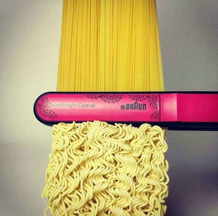 straightening ramen noodles - Salon Straight Control Hun
