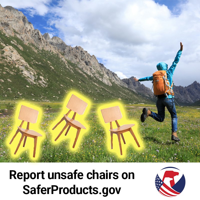 u.s. consumer product safety commission - Report unsafe chairs on SaferProducts.gov