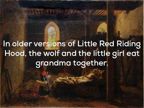 fleury françois richard le petit chaperon rouge - In older versions of Little Red Riding Hood, the wolf and the little girl eat grandma together.