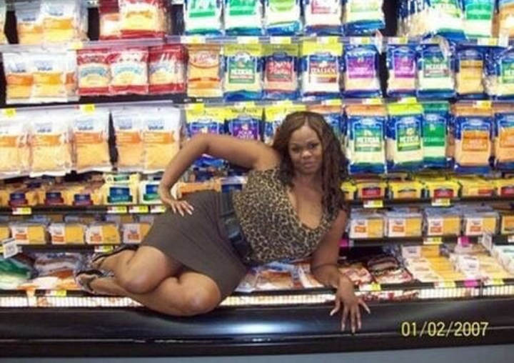 woman in grocery store meme - 01022007