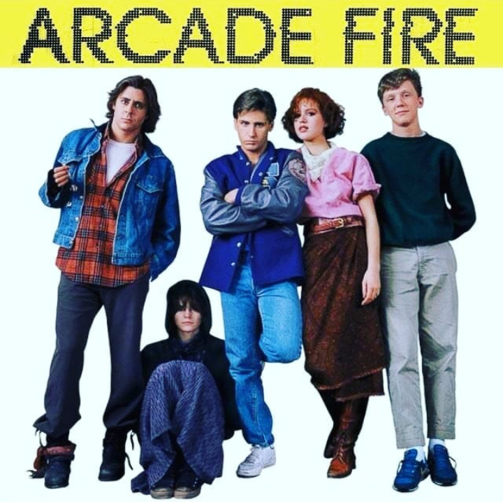 breakfast club movie cover - Arcade Fire