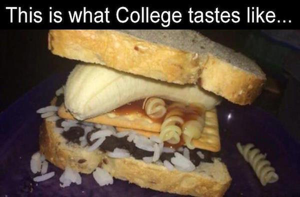 uncomfortable cursed food - This is what College tastes ...