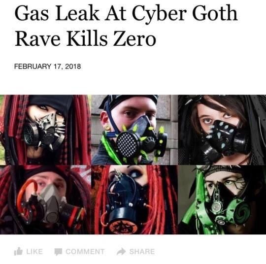gas leak at cyber goth rave - Gas Leak At Cyber Goth Rave Kills Zero Comment