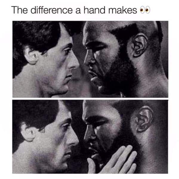 difference a hand makes - The difference a hand makes