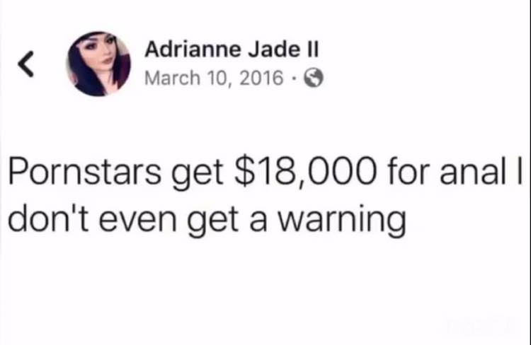 Adrianne Jade Pornstars get $18,000 for anal || don't even get a warning