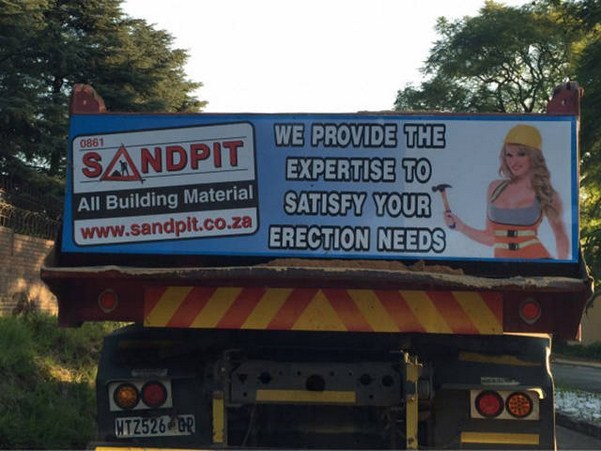 weird pic Humour - 0861 We Provide The Expertise To All Building Material Satisfy Your Erection Needs Sandpit HTZ52602