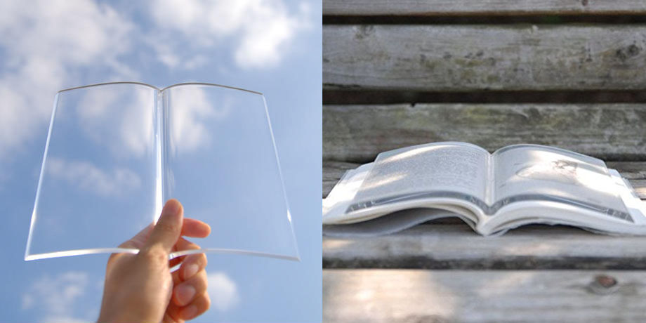 This clear acrylic paperweight holds your book open. <br/><br/>This is going to run you about <a href="https://amzn.to/2HZE3wQ">$20 on Amazon</a>.