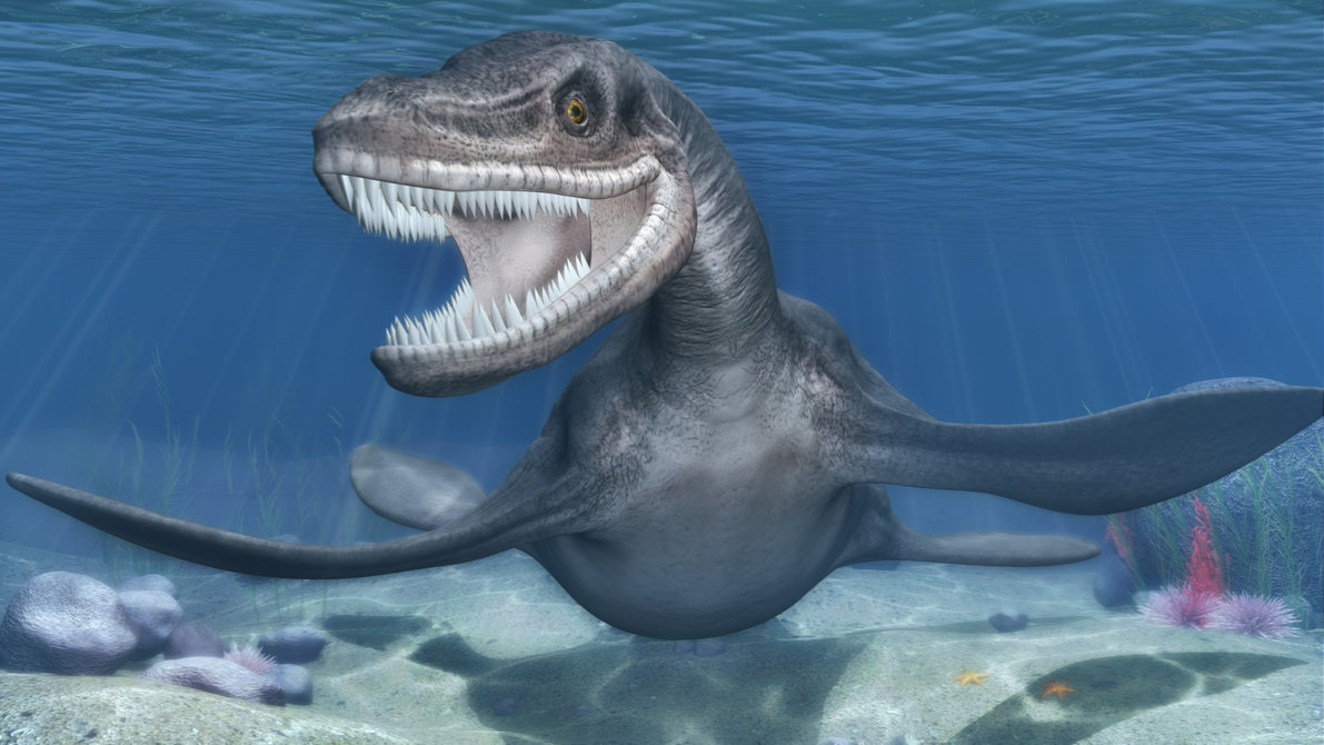 Would you want to swim with a Plesiosaurus? I'm afraid of seaweed, so no thanks.