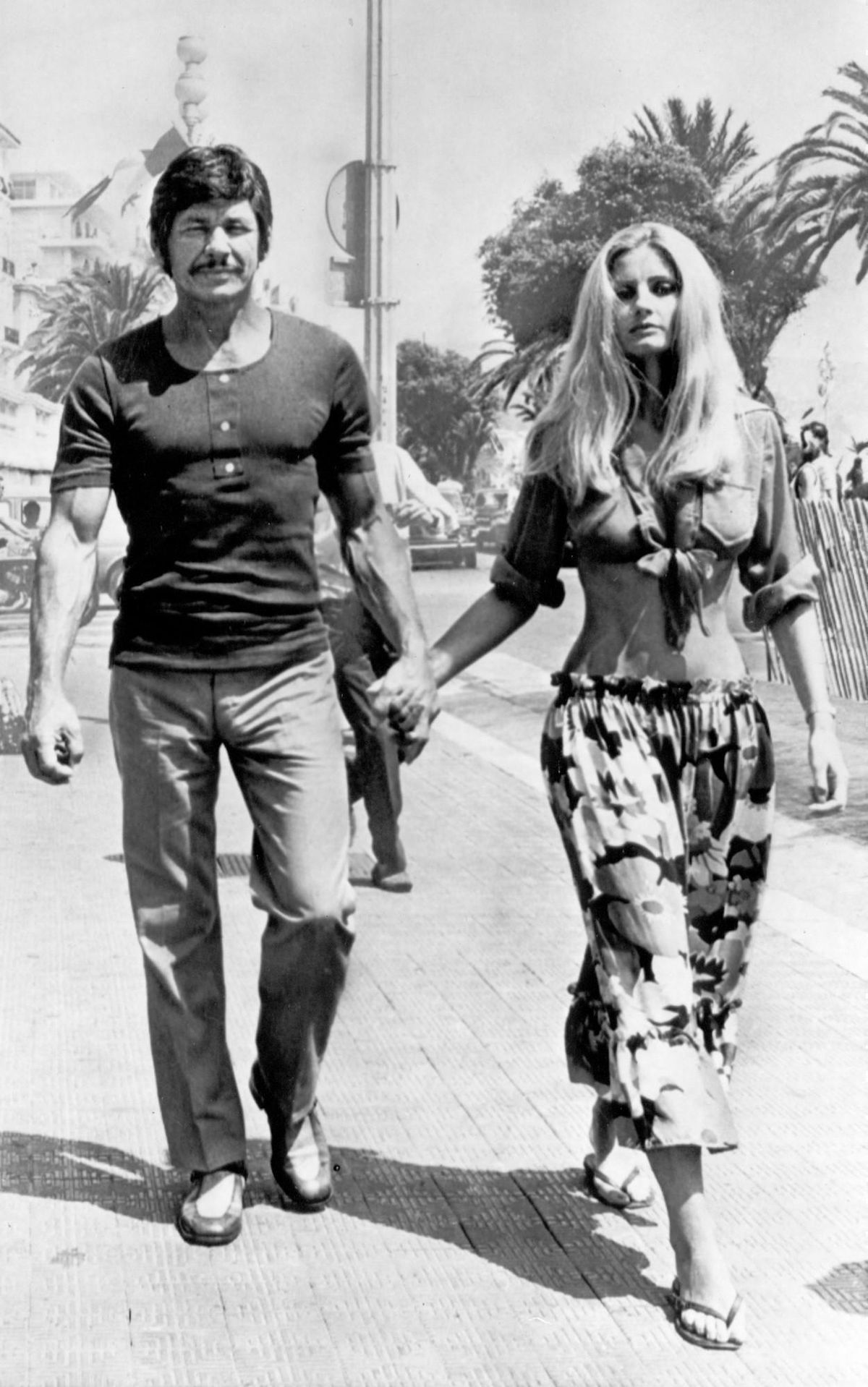 Charles Bronson with Jill Ireland in 1971