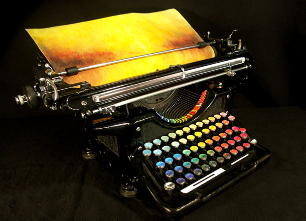 chromatic typewriter art