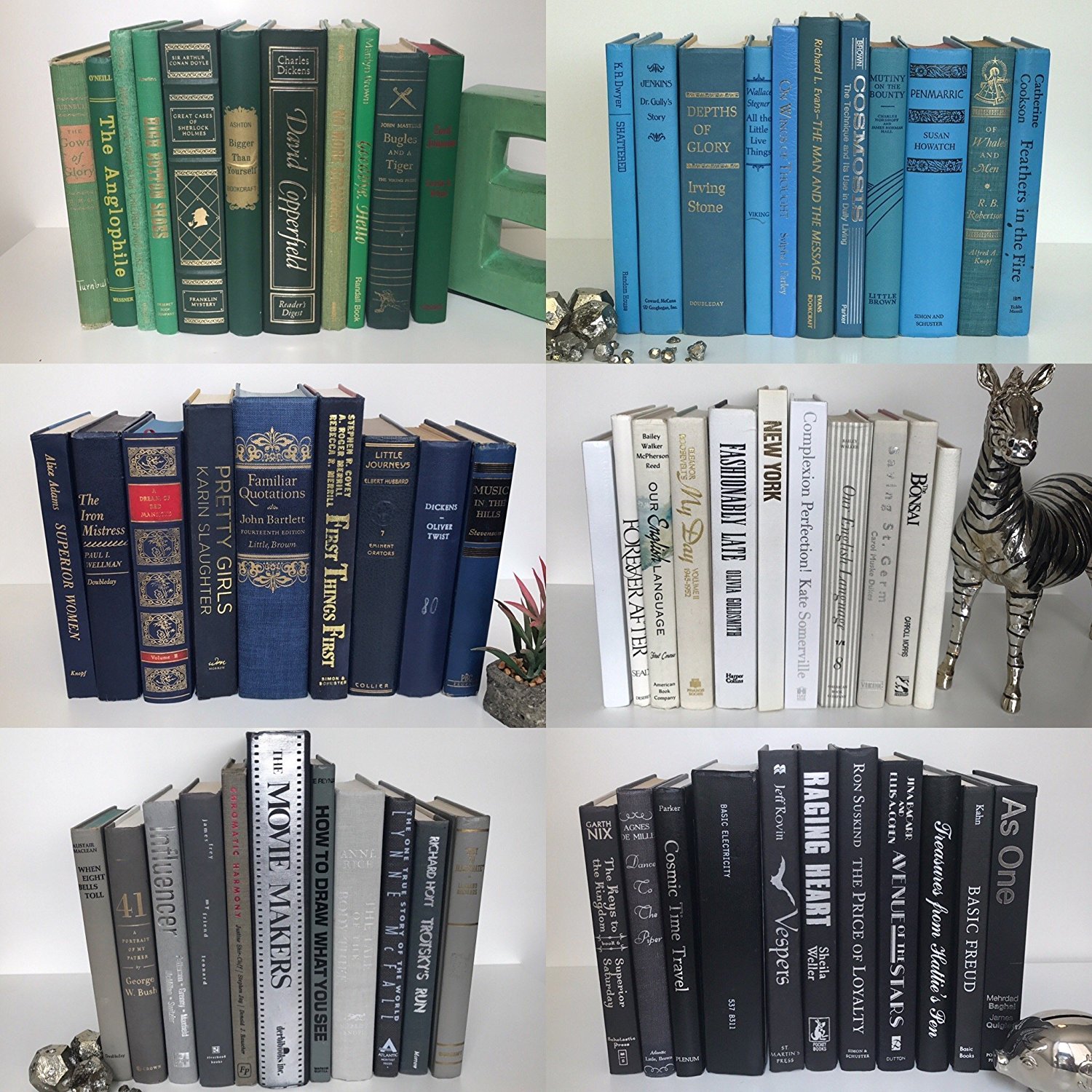 Create the illusion that you are well-read by ordering cheap bundles of attractive books to fill your shelves.</br>A custom arrangement of <a href="https://amzn.to/2rKXPEm">decorative vintage books</a> will start at six bucks.