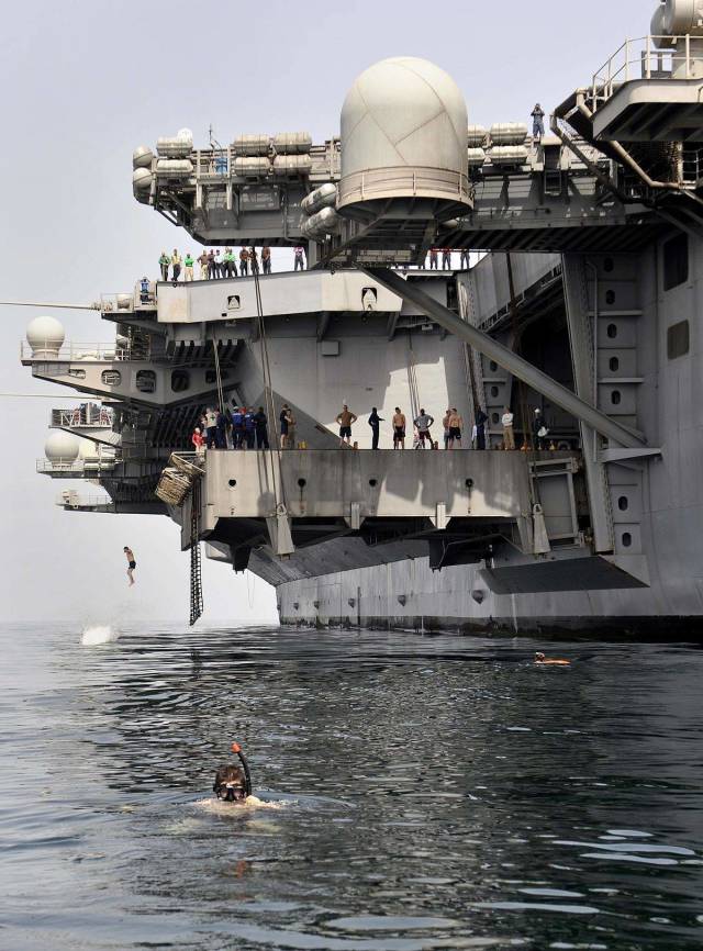 jumping from an aircraft carrier