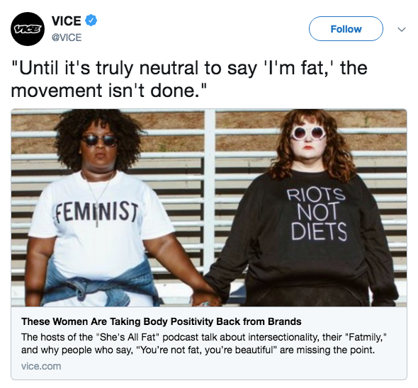 Vice Featured a Fat-Positive 'Movement' and the Internet Wasn't Having it