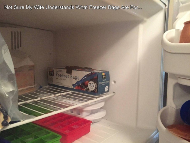 random pic Freezer - Not Sure My Wife Understands What Freezer Bags Are For... Freezer Bags Freser Rugs