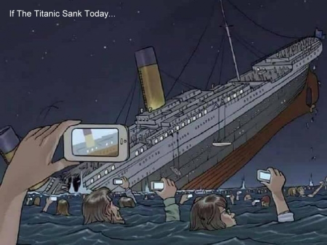 random pic titanic sank - If The Titanic Sank Today...