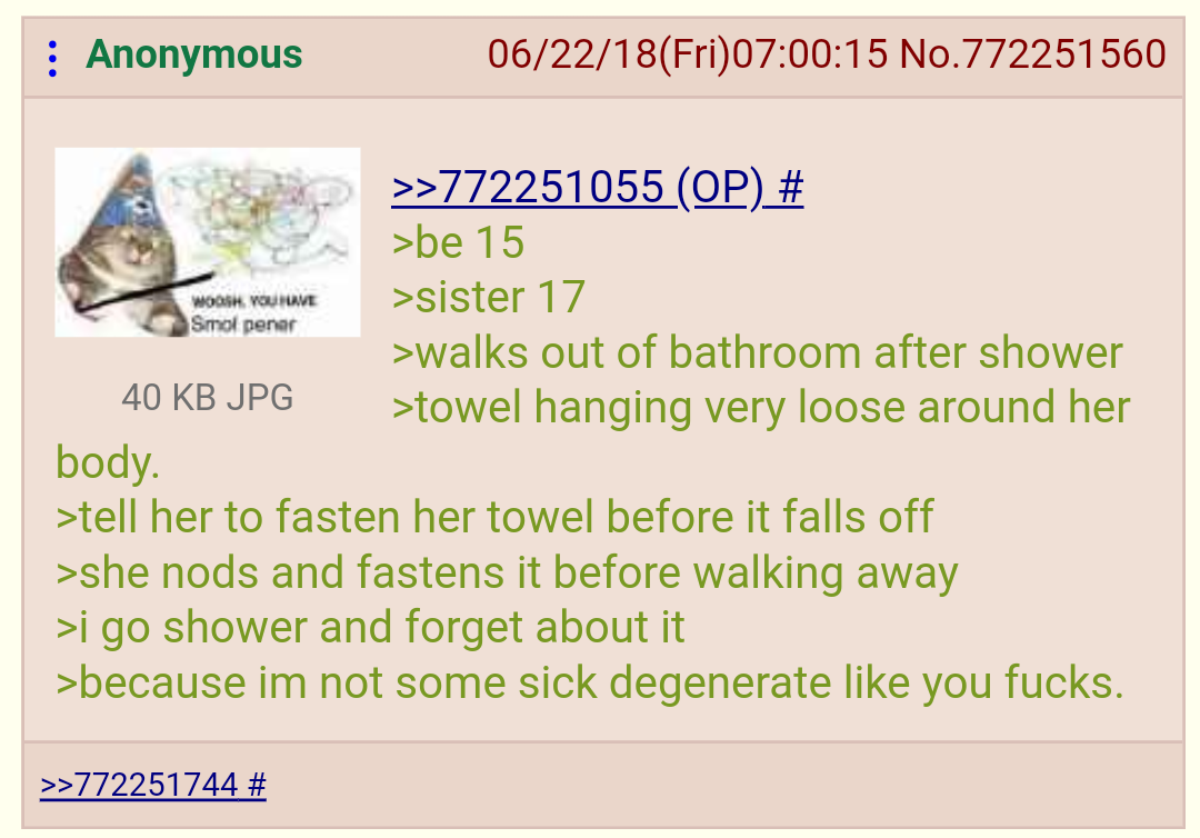 greentext stories of wholesome and responsible 15 year old boy
