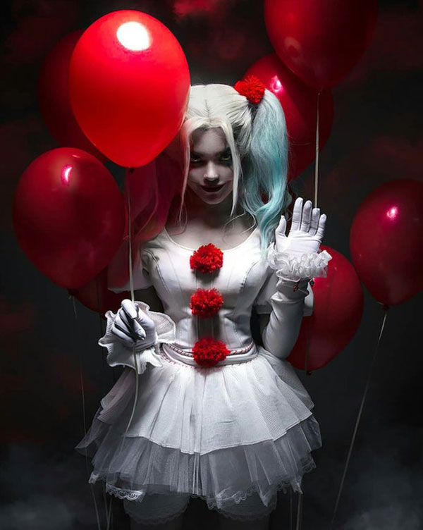 scary balloon red cosplay