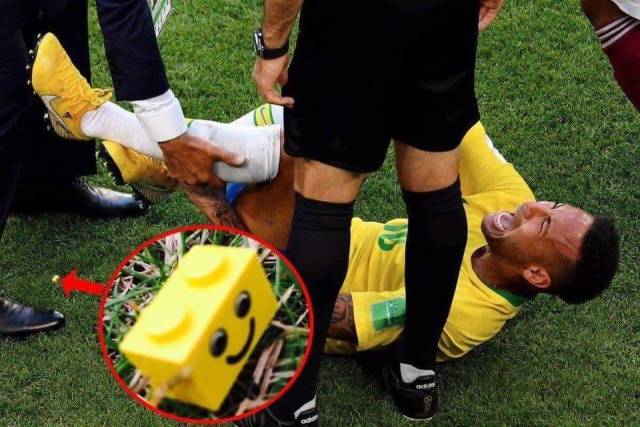 Seems Neymar stepped on a lego