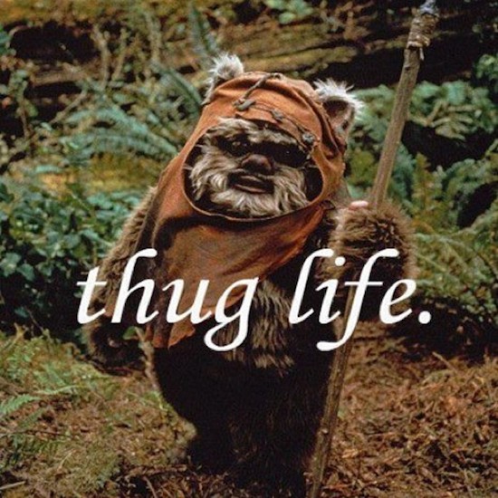 ewok thug life - thug life.