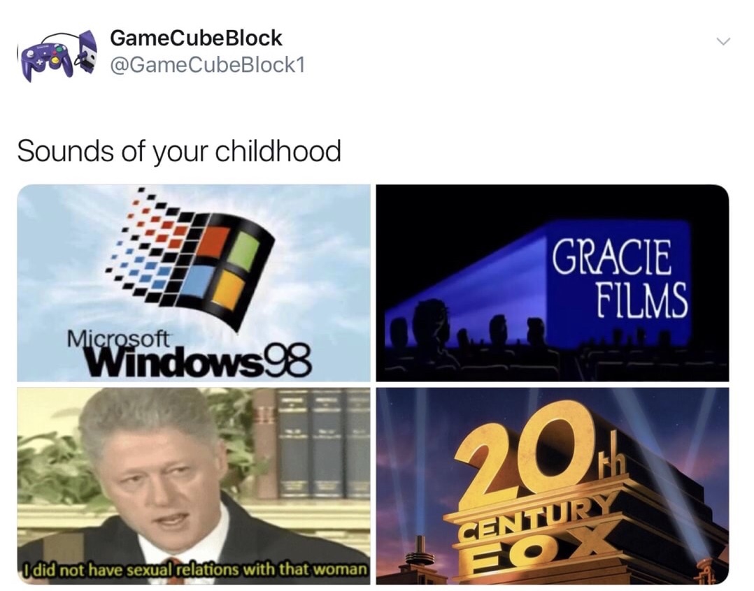 did not have sexual relations - Po GameCube Block Sounds of your childhood Gracie Films MWindows 98 Centur I did not have sexual relations with that woman