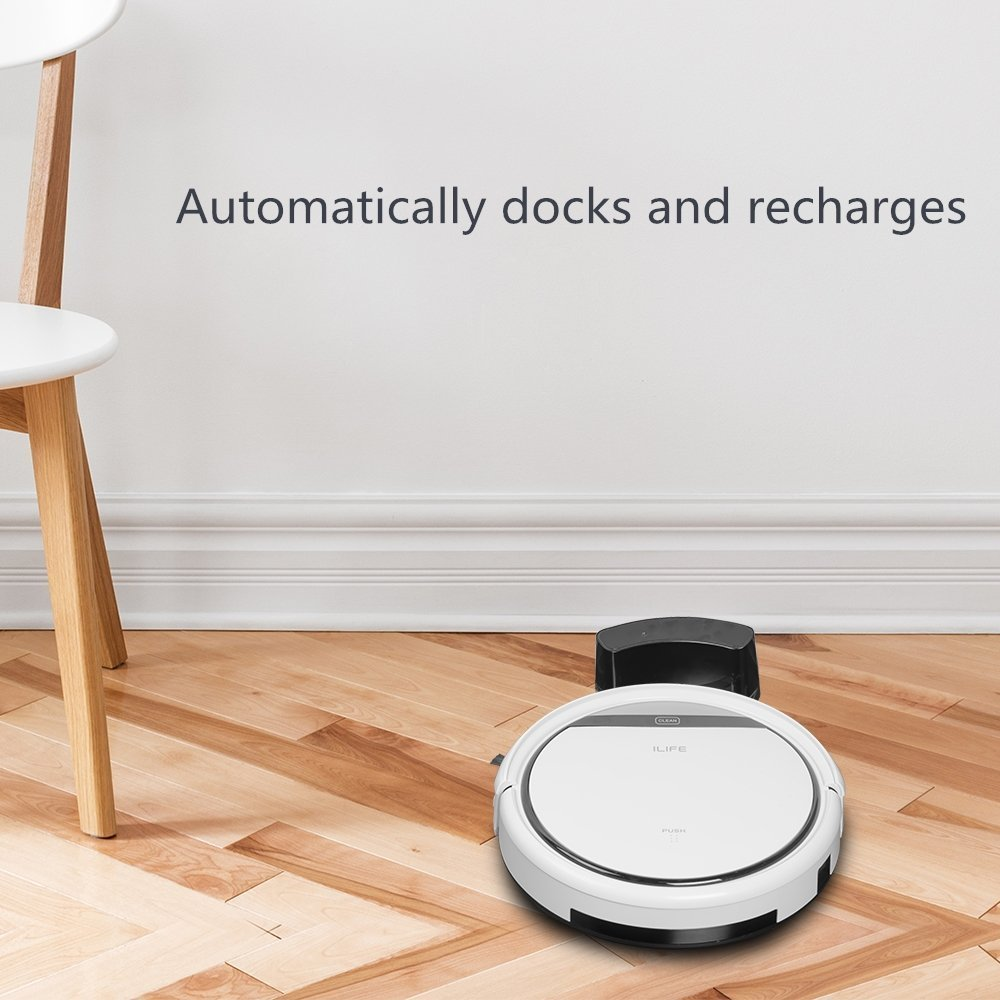 Robotic vacuum cleaner - Automatically docks and recharges
