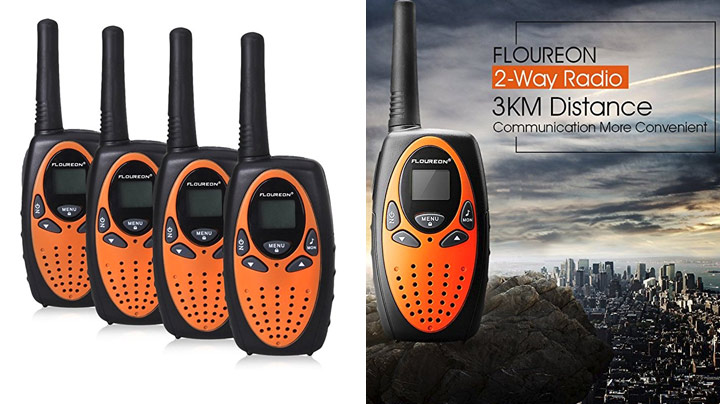 walkie talkie 4 set - Floureon 2Way Radio 3KM Distance Communication More Convenient Ploureon Flouren Menu