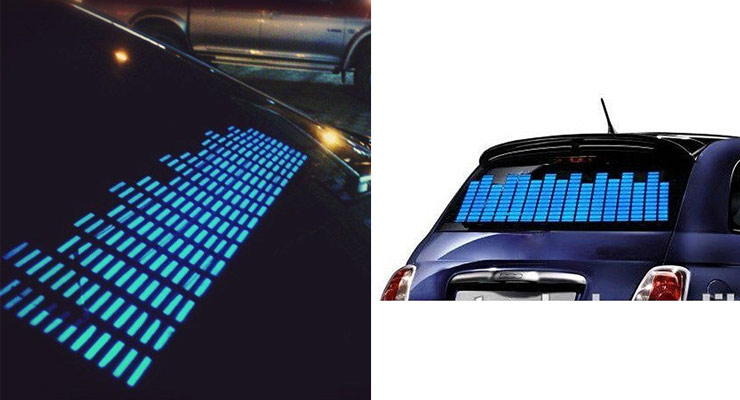 led equalizer car sticker - Win Minit Uniminuit Niitti Int 111TTINTI111